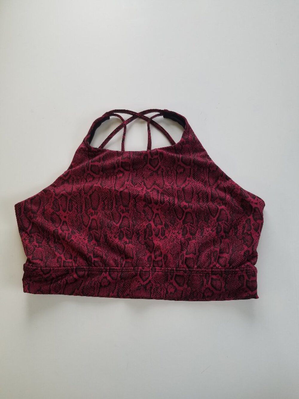 Buffbunny Collection Red Animal Print Sports Bra Size XXXL
